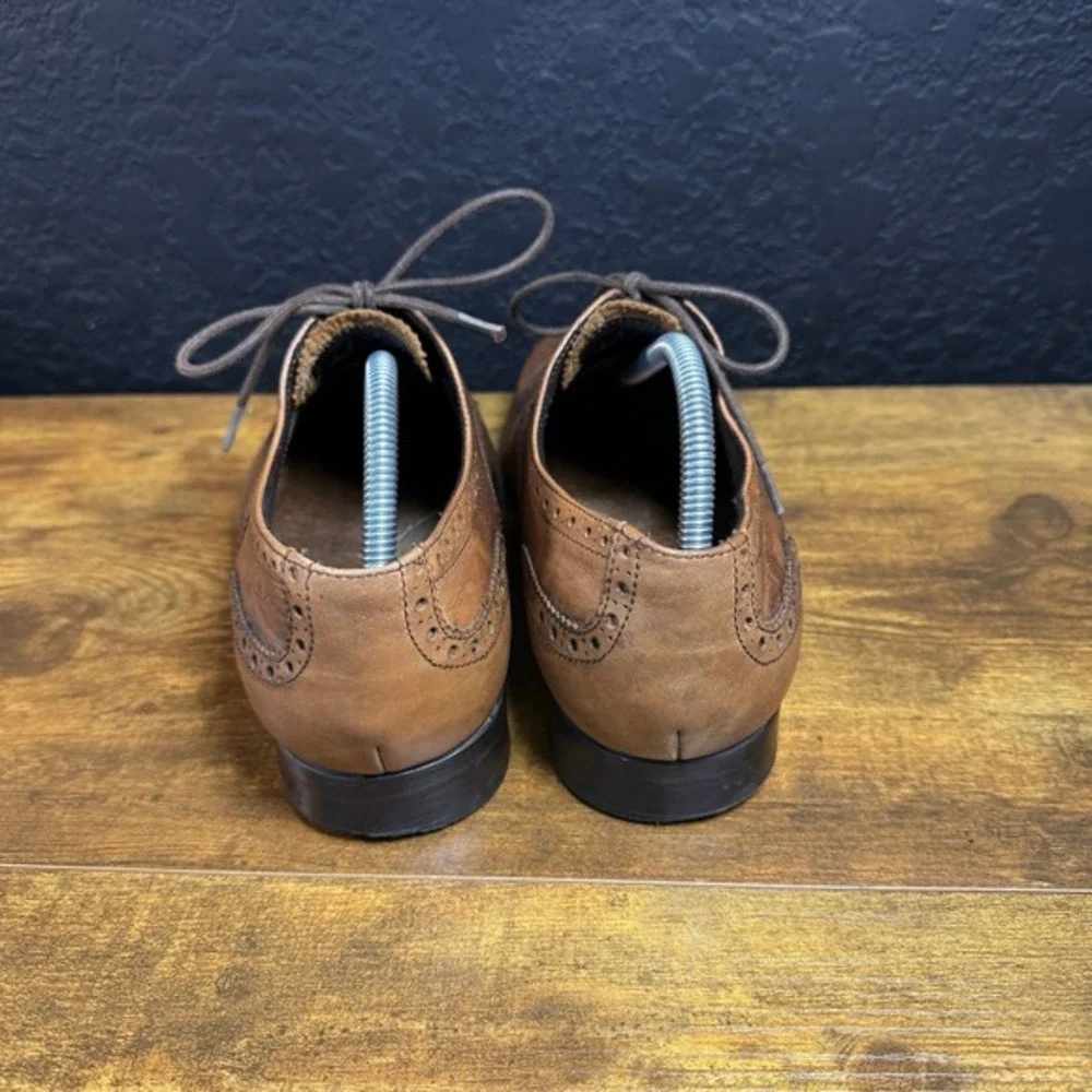 Clarks Tilden Wing 26109425 Brown Leather Wingtip Brogue Oxford Mens‎ 8